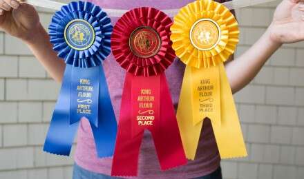 KAF baking contest award ribbons